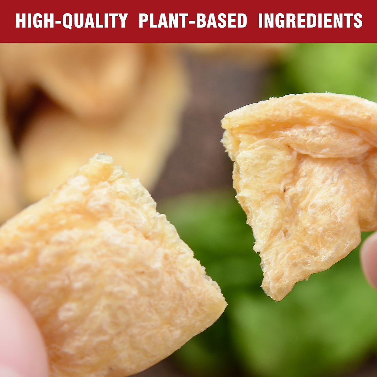 Ghldmj Soy Curls naturally dried for long shelf life.