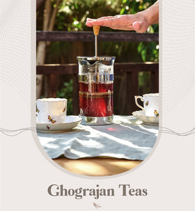 Ghograjan Tea Estate farm-to-cup harvest delivers authentic Assam flavor.