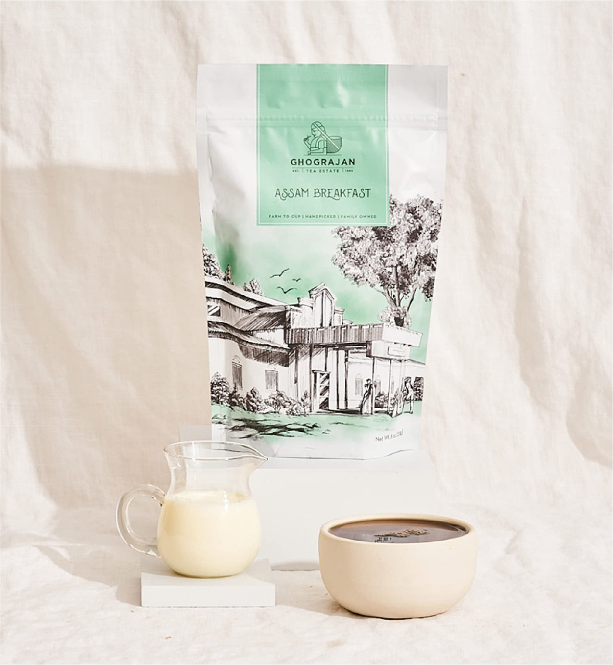Ghograjan Tea Estate strong morning cup with steam boosts start.
