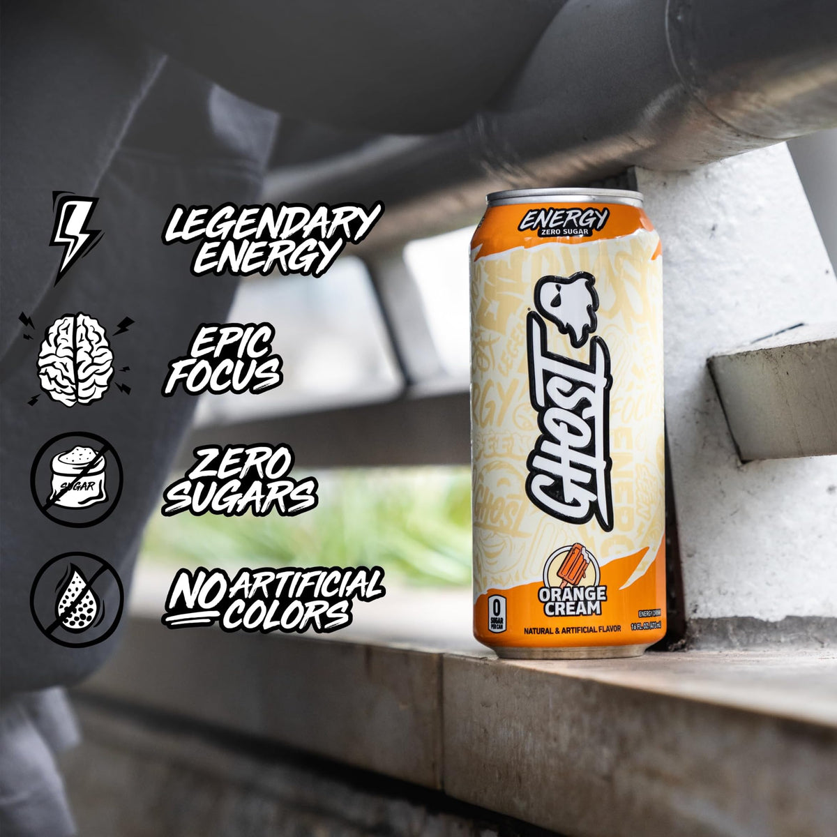 GHOST Energy 12-pack case ready for convenient stocking and on-the-go use.