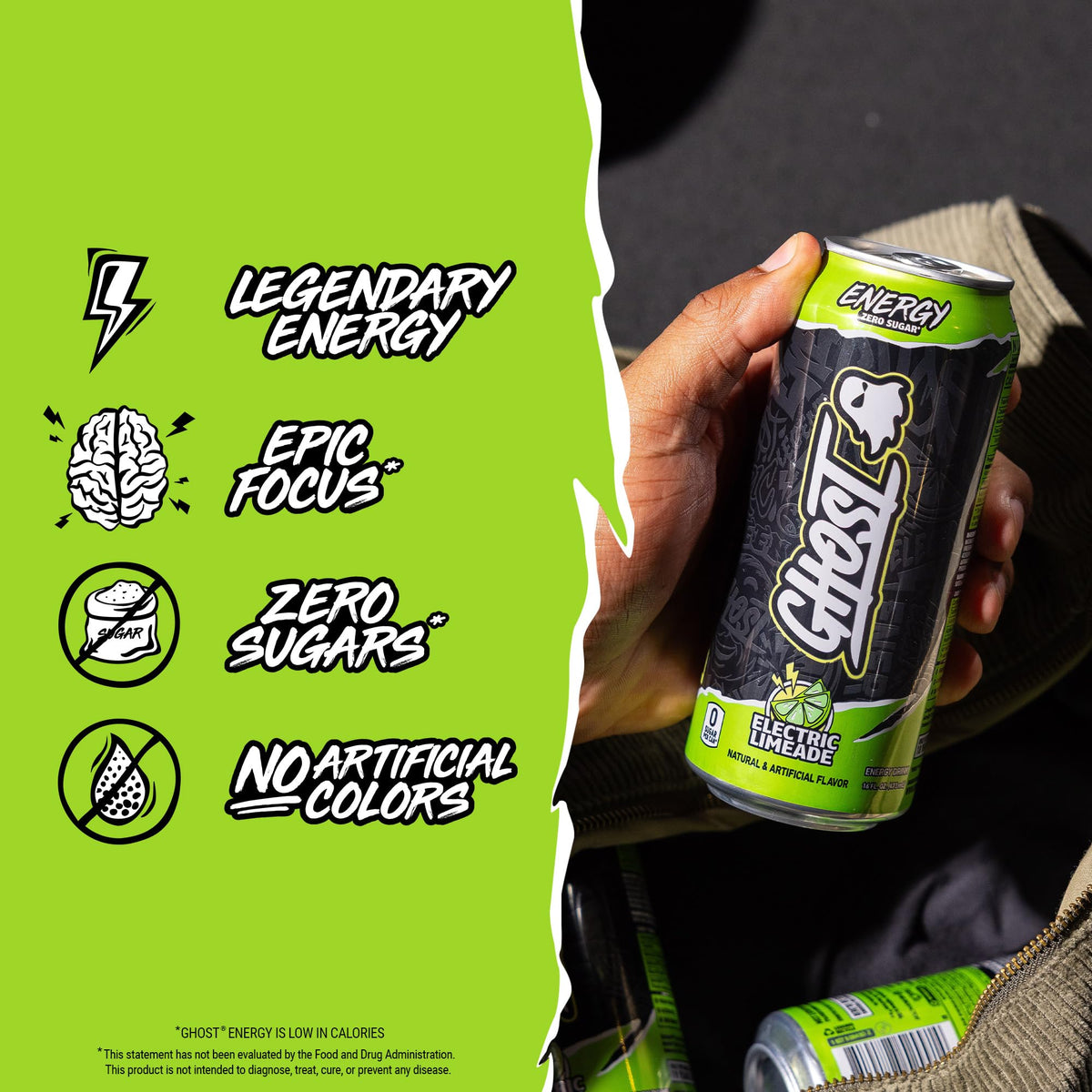 GHOST Energy 12-pack case for on-the-go fueling.