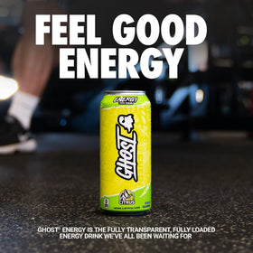 GHOST Energy label transparency shows exact ingredient dosages.