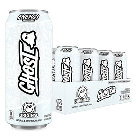 Ghost Energy Original can front view highlights bold branding and quick energy on the go.