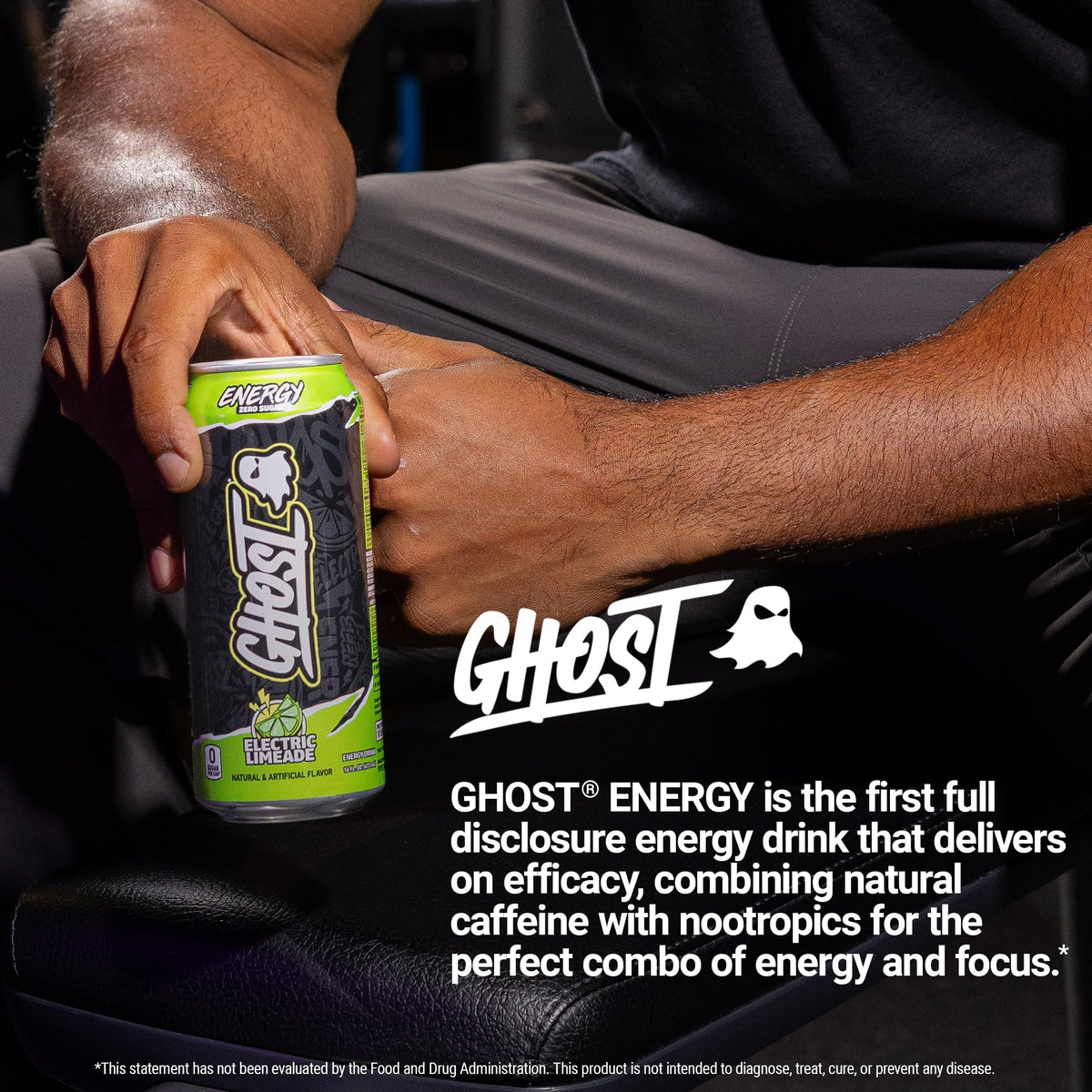 GHOST Energy is vegan-friendly and gluten-free to fit dietary needs.