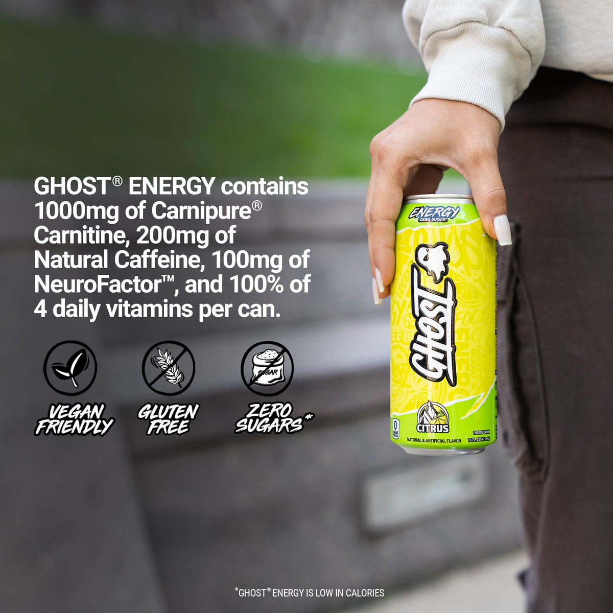 GHOST Energy during workout boosts focus without crash.