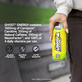 GHOST Energy during workout boosts focus without crash.