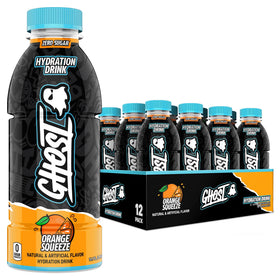 Ghost Hydration Orange Squeeze bottle for all-day hydration.