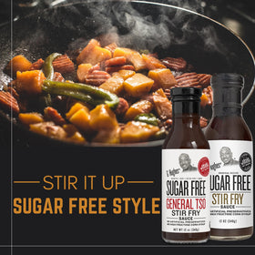 G Hughes General Tso sauce ingredients preview highlighting no high fructose corn syrup.