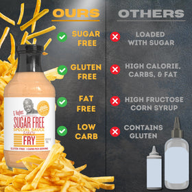 G Hughes Gluten Free sauce collection on kitchen counter showcases allergy-friendly options.