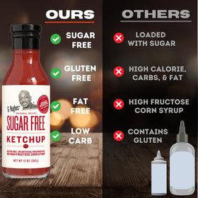 G Hughes Sugar Free Ketchup for dipping fries.