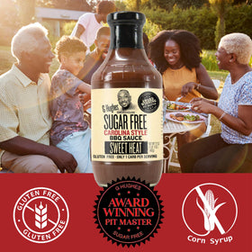 G Hughes Sugar Free Sweet Heat dipping sauce for vegetables and wings