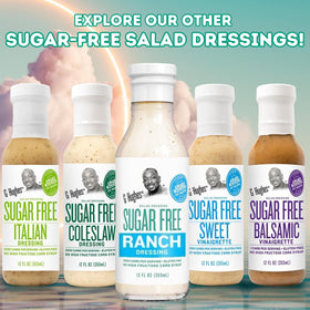 G Hughes Sugar Free Balsamic pour elevates veggies and bowls.