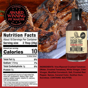 G Hughes Sugar Free Mesquite BBQ bottle with glossy label for pantry display