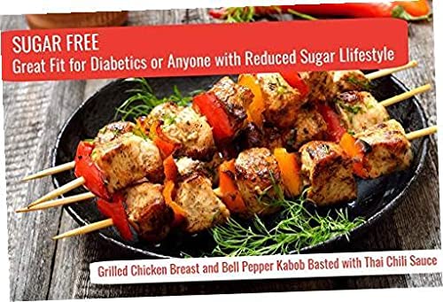 G Hughes Thai Chili Wing Sauce glaze on grilled meats for a zesty finish