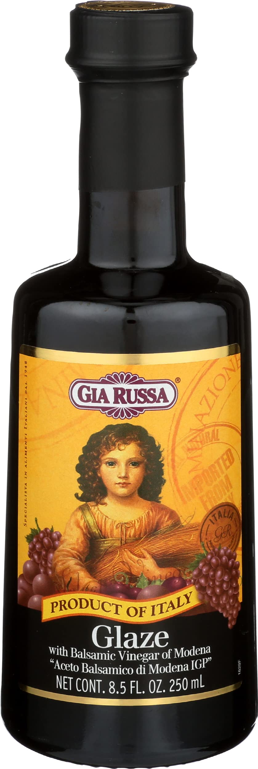 Gia Russa Balsamic Glaze bottle pour adds a glossy finish to salads and proteins