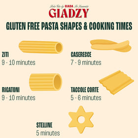 Giadzy Mezzi Rigatoni with sauce, highlighting clean ingredients and versatility.