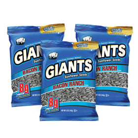 GIANTS Bacon Ranch Sunflower Seeds bag ready for on-the-go snacking.