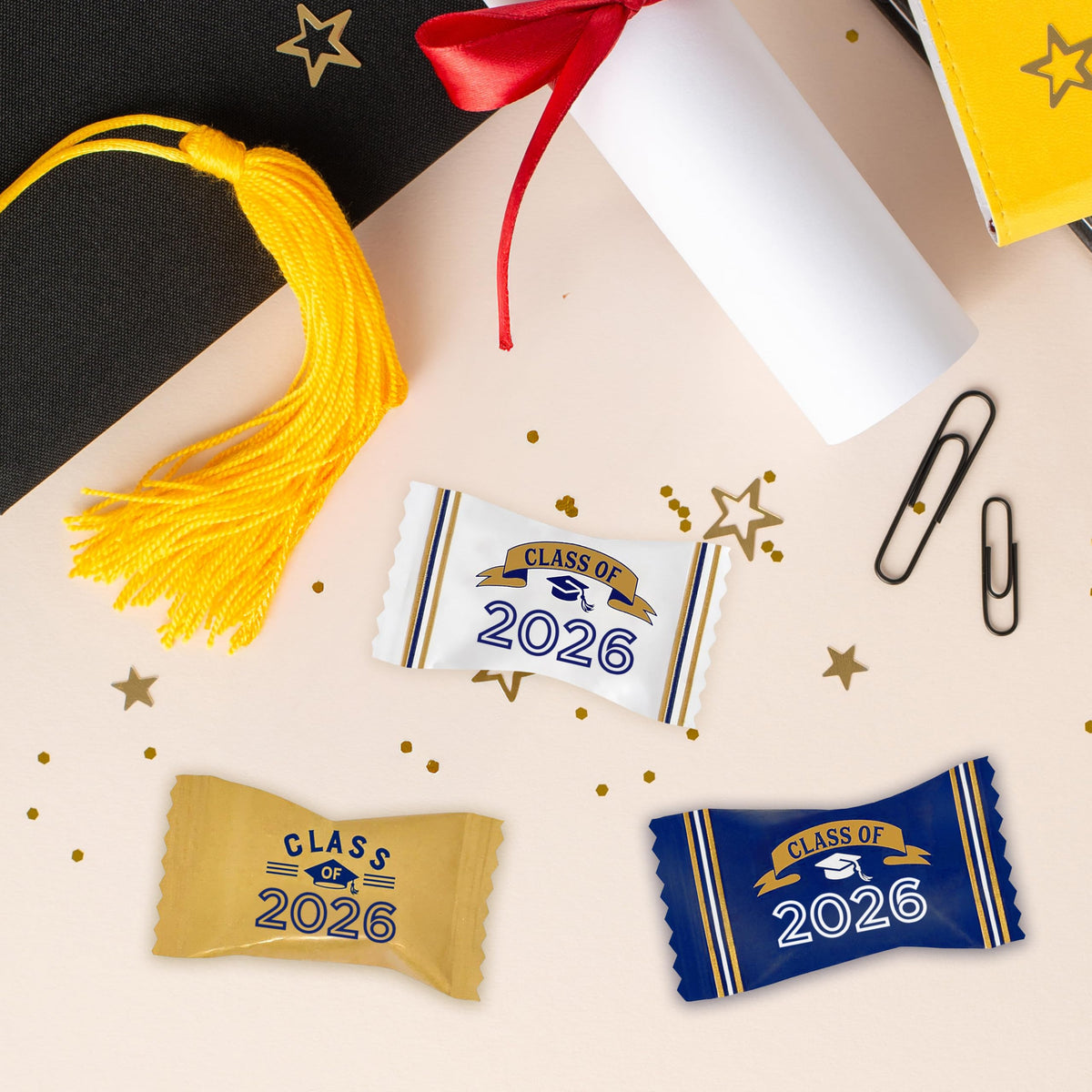 Gift Boutique 13-ounce pack of graduation mints ready for guests.