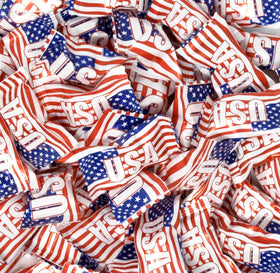 Gift Boutique american-flag-mint-tray-display smooth butter mint texture for a festive buffet