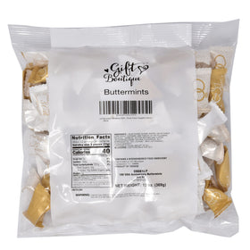 Gift Boutique butter mints 13oz bag packaging ready for sharing.