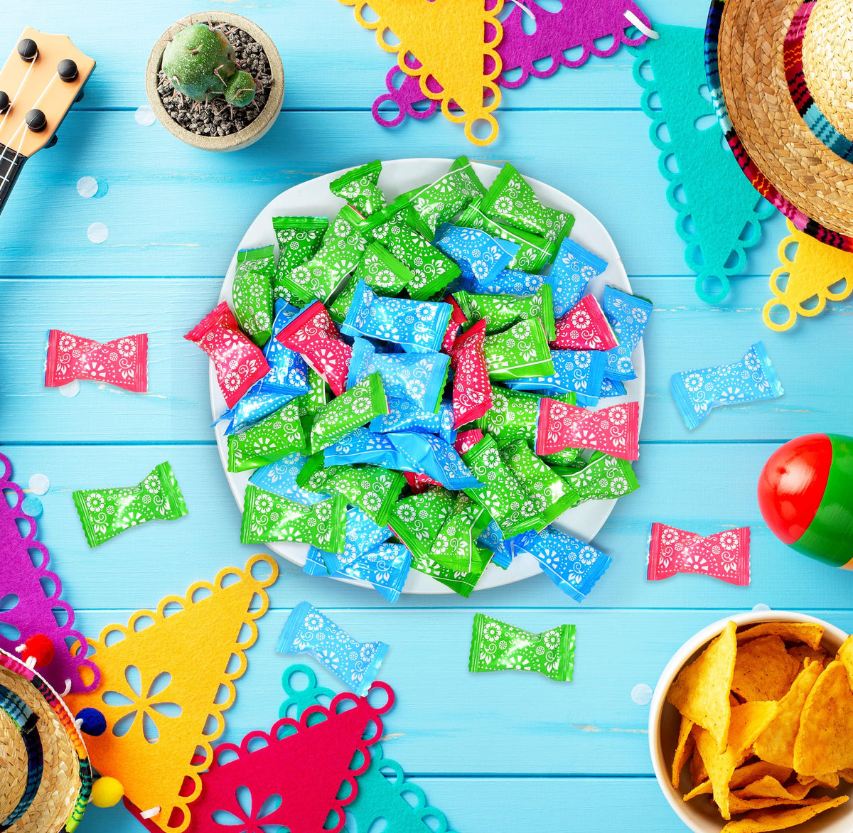 Gift Boutique Candy bowls and dessert tables with colorful mints.