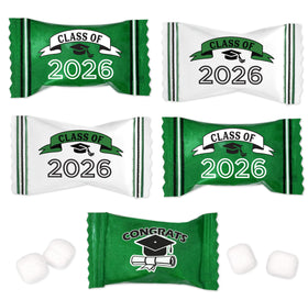 Gift Boutique green grad mints Class of 2026 packaging for elegant display