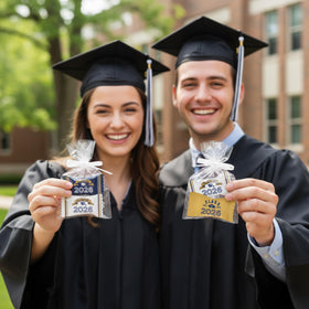 Gift Boutique mortarboard-design mints on display, great for graduation parties.