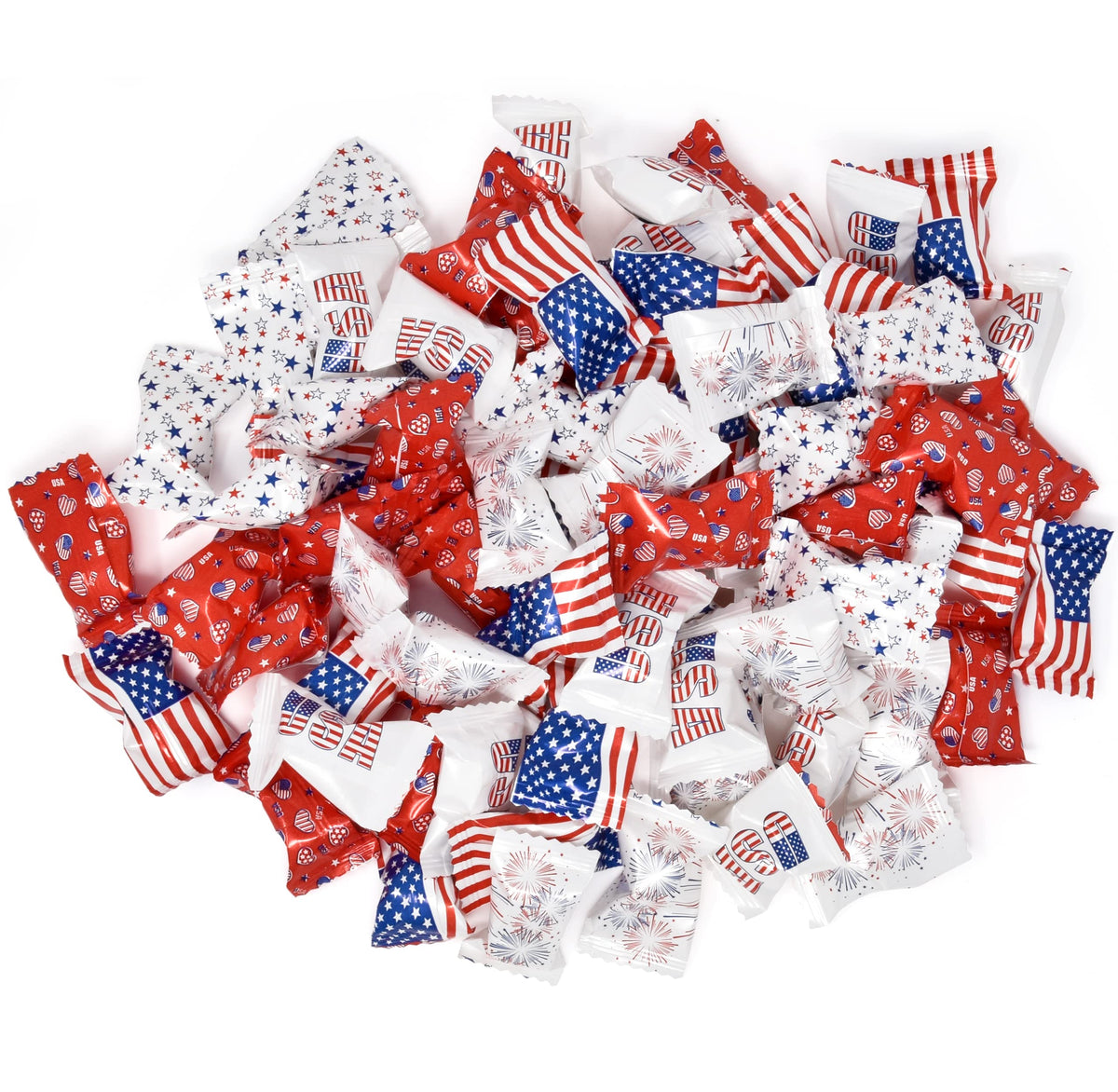Gift Boutique patriotic prints enhance dessert displays with stars and stripes