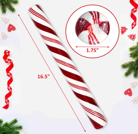 Gift Boutique red and white striped candy cane enhances holiday decor and photo ops