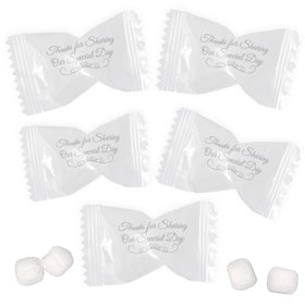 Gift Boutique wedding buttermints wrapped pack: elegant guest favors.
