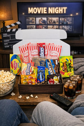 Gift Box Garden popcorn bags ready to share for quick movie night snacking.