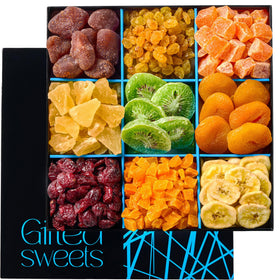 Gifted Sweets Turkish apricots on the platter provide a flavorful, shelf-stable fruit snack