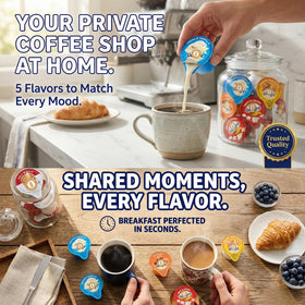 GiftSetHouse creamy mornings add a smooth, sweet finish to coffee or tea.