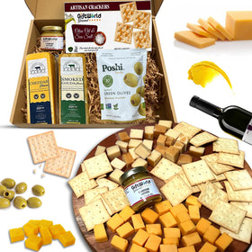 GiftWorld champagne mustard spread adds tangy contrast to cheese boards.