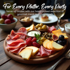 GiftWorld cheese knife included for easy serving
