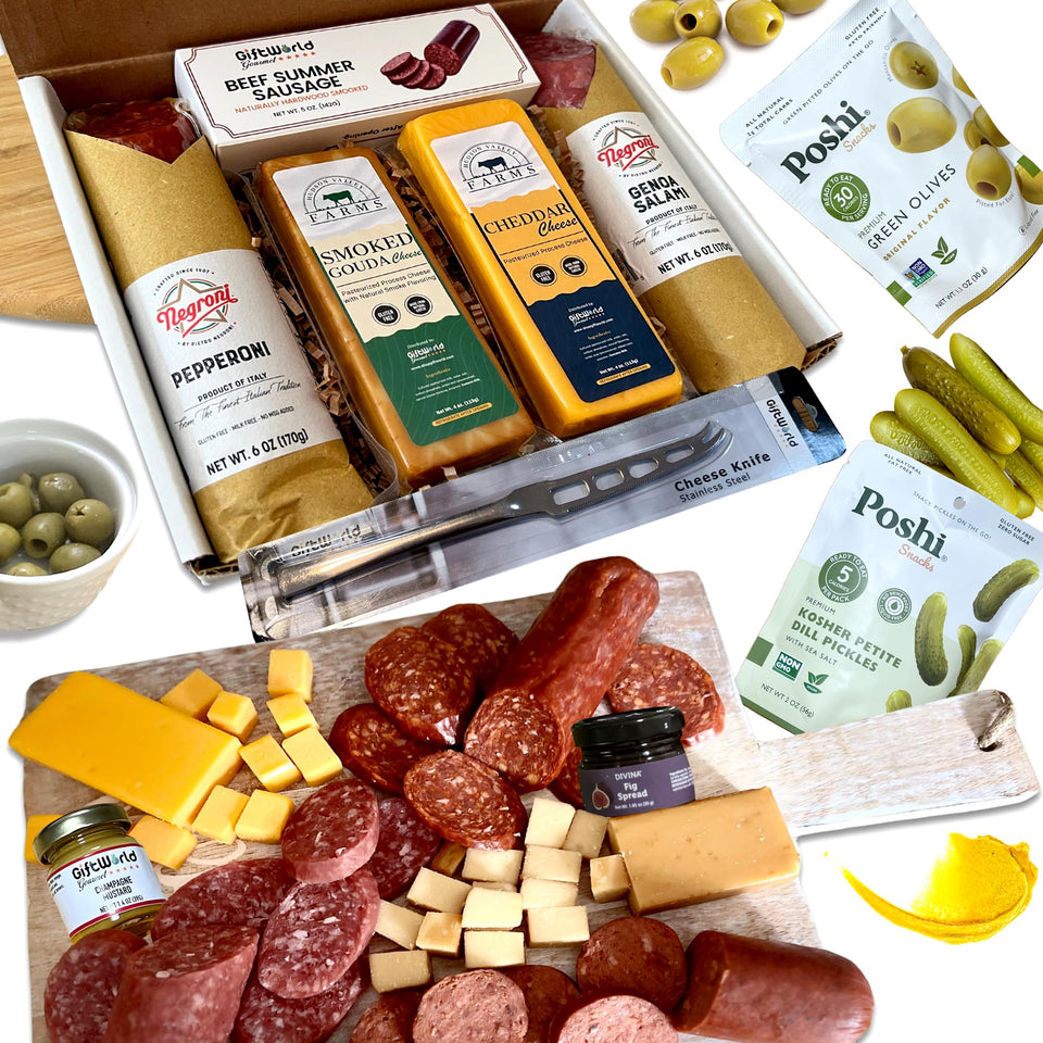 GiftWorld deluxe charcuterie bundle box for celebrations