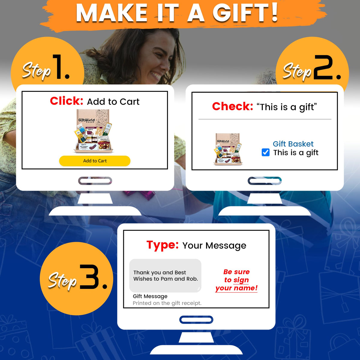 GiftWorld gift box packaging is ready to give right out of the package.