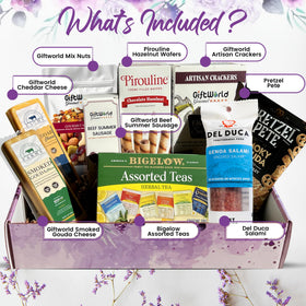 GiftWorld meat and cheese selection ready to share
