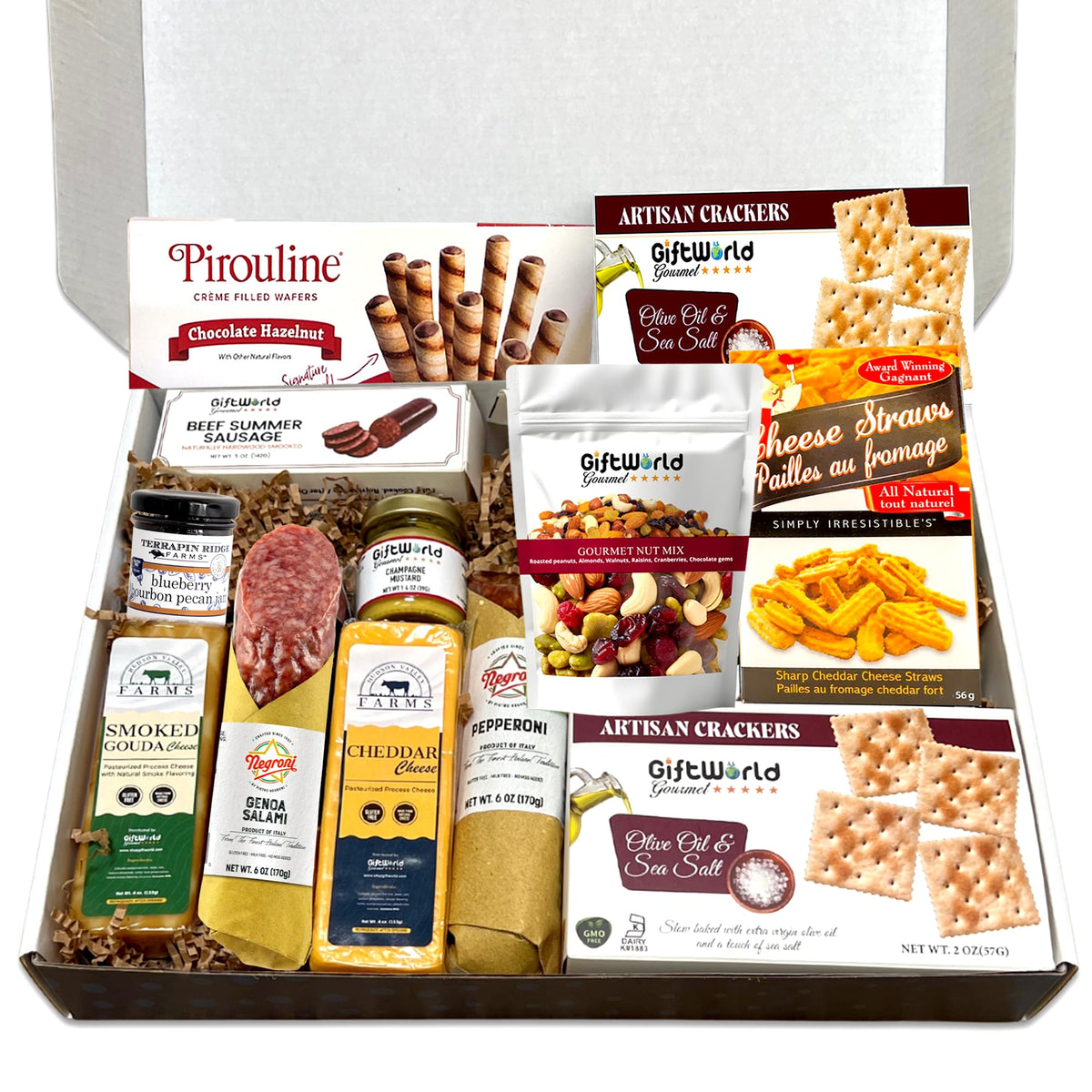 GiftWorld gourmet basket ideal for holidays, business gifting, or special occasions