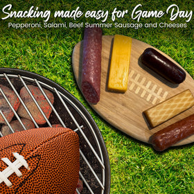GiftWorld 5oz summer sausage display, perfect for sampling
