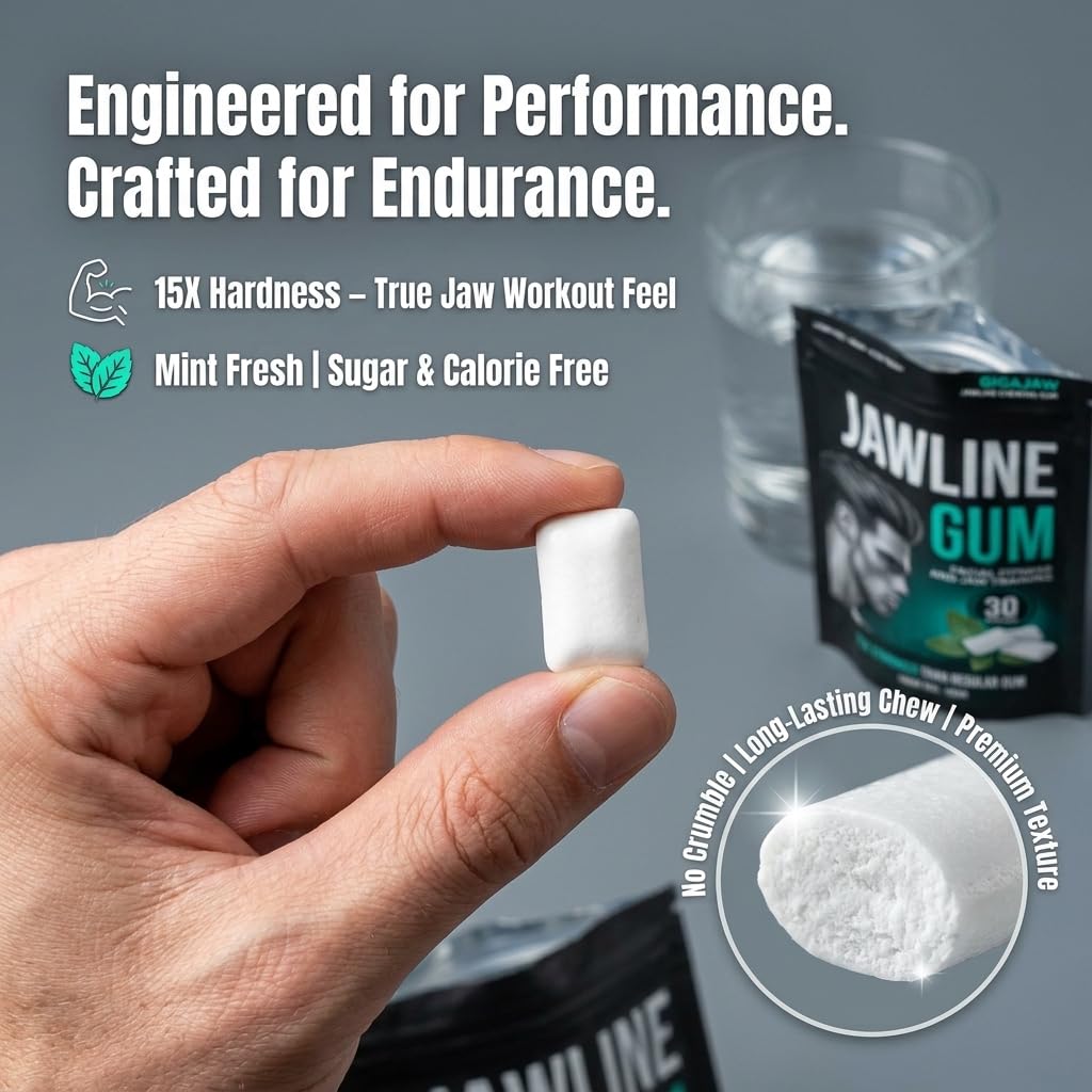 GigaJaw sugar-free gum with zero calories for guilt-free daily use.