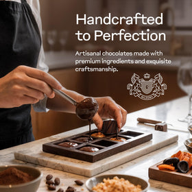 Gildory signature-designs showcase unique finishes that elevate the chocolate assortment.