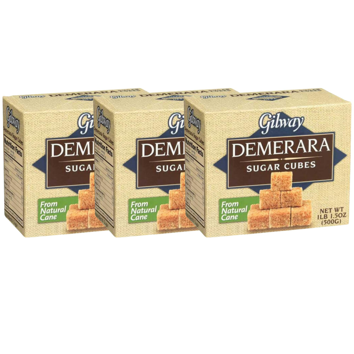 Gilway Demerara sugar cubes pour into coffee revealing caramel notes.