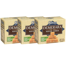 Gilway Demerara sugar cubes pour into coffee revealing caramel notes.