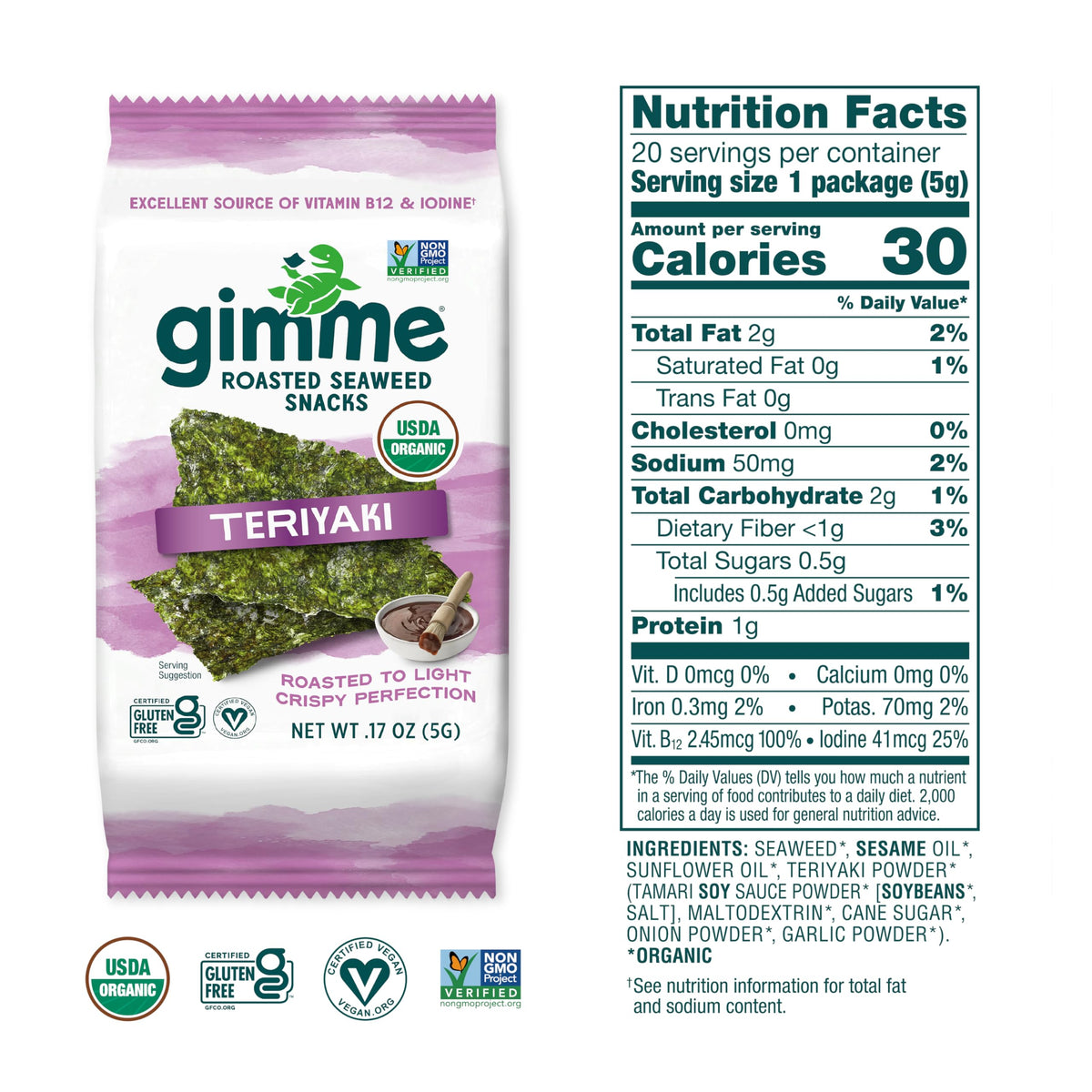 gimMe seaweed eight flavors on display for exploration