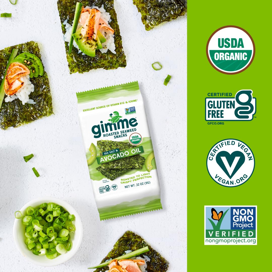 GimMe Seaweed Kid-Friendly Snack Portions are easy to share
