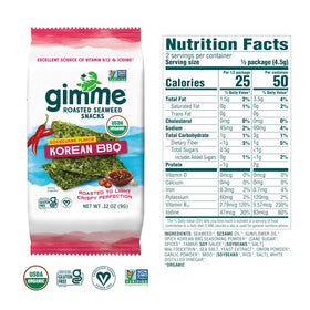 GimMe seaweed 12-pack close-up, nutrient-dense coupon-style visual.