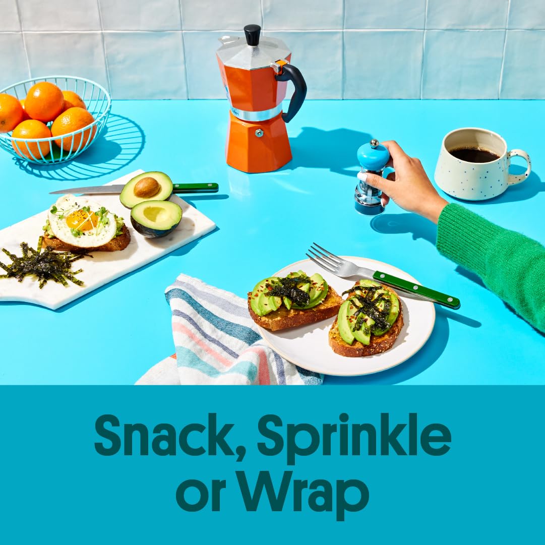 GimMe Seaweed rich in omega-3 and iodine for mindful nutrition.