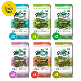 gimMe Seaweed Extra Virgin Olive Oil pack provides savory light crunch and plant-based protein