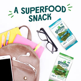 GimMe Organic Roasted Seaweed bag premium organic snack
